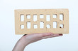 Brick on a hand