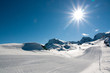 Pistes in ski resort Bonneval Sur Arc, Savoy Alps, France