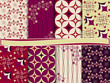 vector set of abstract paper scrapbook