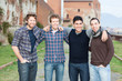 Happy Group of Boys Outside