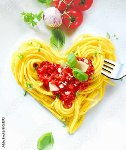 Photo: Heart Shaped Spaghetti Heart Shaped Spaghetti