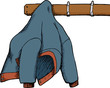 Jacket Hung Up on Rack