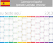 2013 Type-1 Spanish year planner vertical months