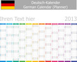 2013 Type-1 German year planner vertical months