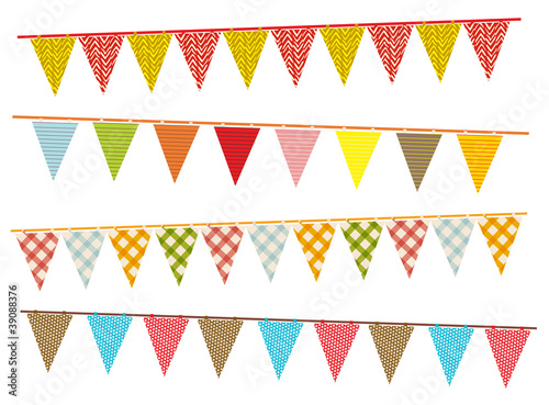 Vector: party pennant bunting party pennant bunting