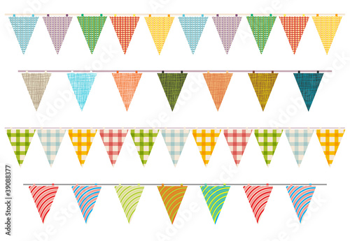 Vector: party pennant bunting party pennant bunting