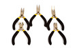 Tools - Pliers set with black-yellow handle