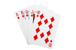 Royal flush diamonds for poker