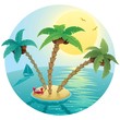 Vector: Small Island Landscape Small Island Landscape