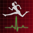 Woman Jumping Over Heart Rate