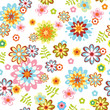 cute abstract seamless floral pattern