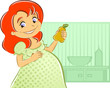 Vektor: Pregnant girl Pregnant girl