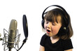 Photo: Little Girl Recording Little Girl Recording