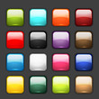 Set of glossy button icons for your design