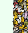 City sketch, seamless background for your design
