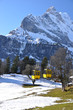 Spring in Braunwald, famous Swiss skiing resort