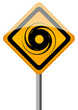 Hurricane vector sign