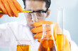Photo: Scientist doing analysis in a laboratory Scientist doing analysis in a laboratory
