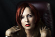 Glamour portrait of sexy woman face Glamour portrait of sexy woman face