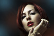 Glamour portrait of sexy woman face Glamour portrait of sexy woman face