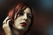 Glamour portrait of sexy woman face Glamour portrait of sexy woman face