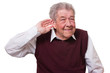 Schwerhöriger Senior