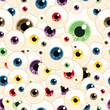 Repeating Eyeball Seamless Background Pattern
