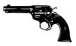 Black and White Pistol