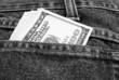 Photo: Dollars in a pocket Dollars in a pocket