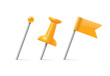 yellow pushpin set