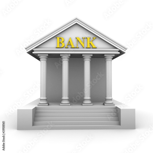 Illustration: bank building bank building
