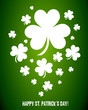 Irish Shamrock Clovers Vector