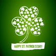 Irish Shamrock Clovers Background