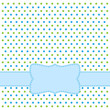 Polka dot design frame