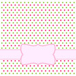 Polka dot design frame