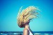 Beautiful woman at sea