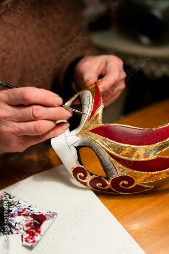 Photo: Making of venice carnival mask Making of venice carnival mask