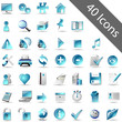 Icon-Set blau