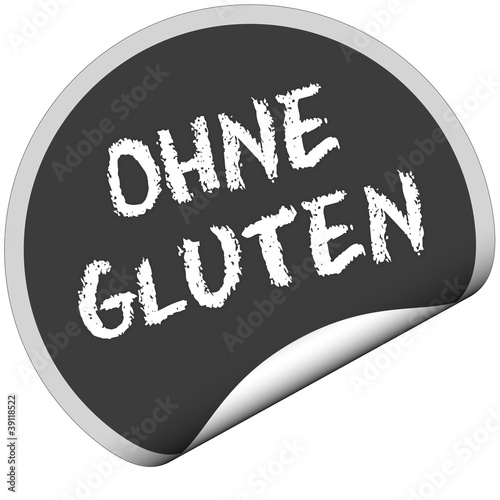 Illustration: TF-Sticker rund curl unten OHNE GLUTEN TF-Sticker rund curl unten OHNE GLUTEN