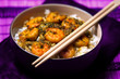 Curry Prawns with rice - Caribbean Tasy food 02