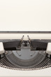 Typewriter with a blank paper inserted Typewriter with a blank paper inserted