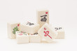 Studio shot of Mahjong pieces
