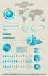 Infographic collection with labels and graphic elements. Vector