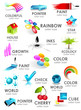 Design 3d color icon set. Design elements Design 3d color icon set. Design elements