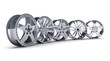 Illustration: Car disc row Car disc row