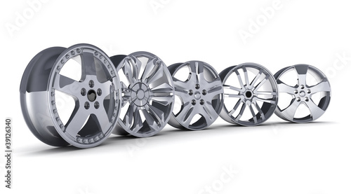 Illustration: Car disc row Car disc row