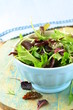 mix salad (arugula, iceberg, red beet) in a bowl on the table mix salad (arugula, iceberg, red beet) in a bowl on the table