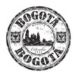 Bogota grunge rubber stamp