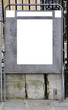Official election billboard with copy space
