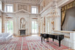 Piano in stylish interior.